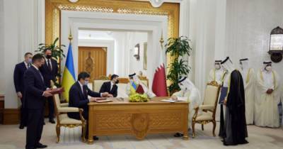 Украина и Катар подписали 13 двусторонних документов и два коммерческих контракта — Зеленский
