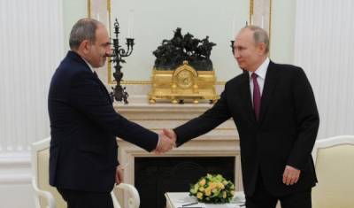 Кремль анонсировал повестку переговоров Путина с Пашиняном