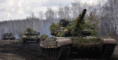 На Луганщине в районе зоны ООС прошли учения танковых резервов