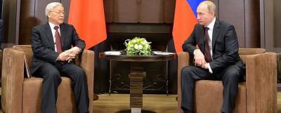 Владимир Путин обсудил с генсеком Компартии Вьетнама вопрос поставок «Спутника V»