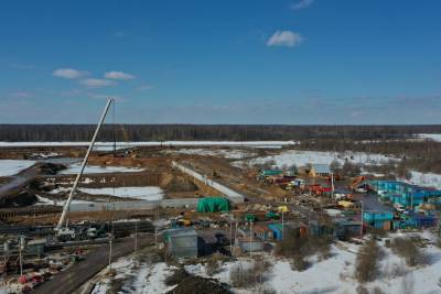В Тверской области продолжают строить новый речной порт