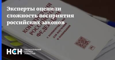 Эксперты оценили сложность восприятия российских законов