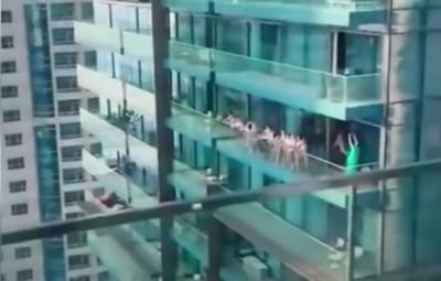 В Дубае за голую фотосессию на балконе задержано 40 человек