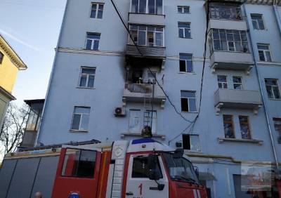 На улице Циолковского загорелась квартира в пятиэтажке