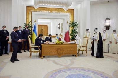 В Катаре главы государств обсудили совместные инвестиционные проекты и вхождение на украинский банковский рынок
