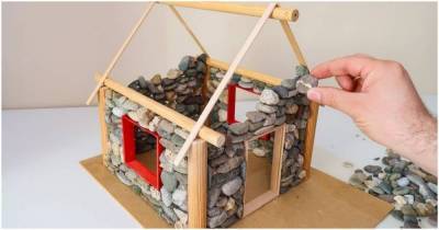 Чудесный каменный домик-светильник для тепла и уюта в каждом доме