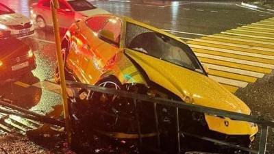 Lamborghini Urus за 20 миллионов рублей разбили под Сочи