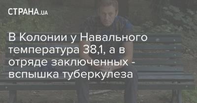 В Колонии у Навального температура 38,1, а в отряде заключенных - вспышка туберкулеза