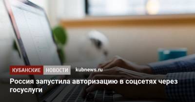 Россия запустила авторизацию в соцсетях через госуслуги