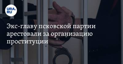 Экс-главу псковской партии арестовали за организацию проституции