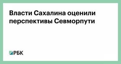 Власти Сахалина оценили перспективы Cевморпути
