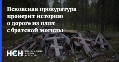 Псковская прокуратура проверит историю о дороге из плит с братской могилы