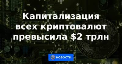 Илон Маск - Капитализация всех криптовалют превысила $2 трлн - news.mail.ru