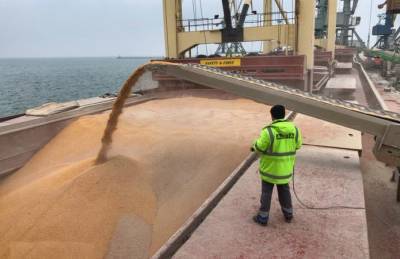 Морские порты перевалили на 37% меньше зерна