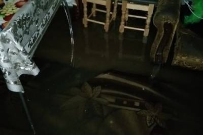 Жители Сасова показали губернатору затопленные из-за паводка дома