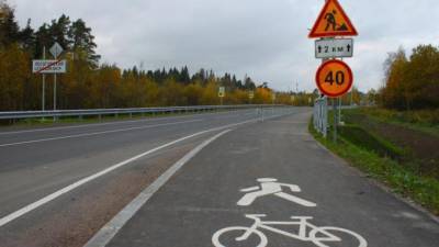 В Светогорске продолжается строительсто велодорожки