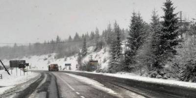 В Закарпатье и Львовской области 6 апреля идет снег, на дорогах гололед – фото, видео - ТЕЛЕГРАФ