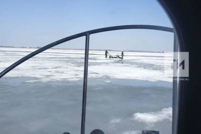 На Мёше в Татарстане рыбаки провалились под лёд
