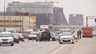 Появилось видео последствий крупной аварии в Новой Москве с участием 6 машин