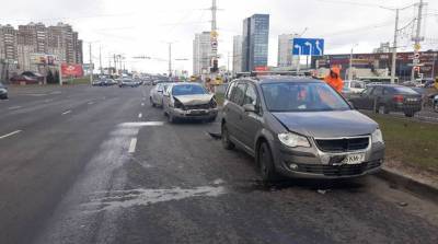 В Минске столкнулись три авто - есть пострадавшие