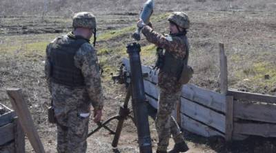 На Донбассе состоялись учения минометчиков