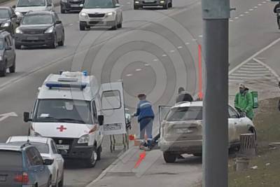 В Новой Москве сбили человека на пешеходной зоне