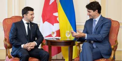 Зеленский во время переговоров с Трюдо призвал Канаду помочь Украине со вступлением в НАТО