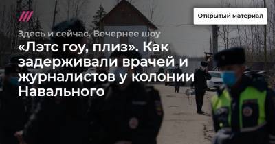 «Лэтс гоу, плиз». Как задерживали врачей и журналистов у колонии Навального