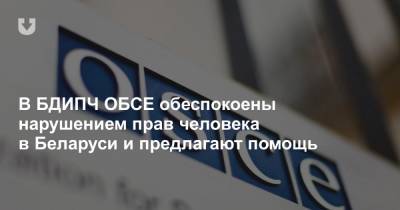 В БДИПЧ ОБСЕ обеспокоены нарушением прав человека в Беларуси и предлагают помощь