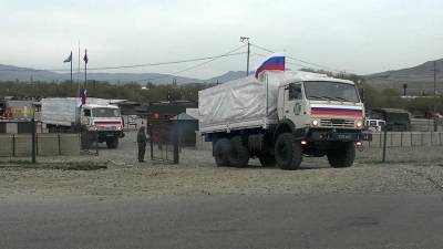 Российские миротворцы доставили 145 т гуманитарного груза в Кельбаджар