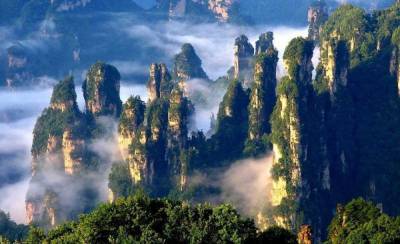 Место, где снимали "Аватар": живописная красота парка Чжанцзяцзе в Китае