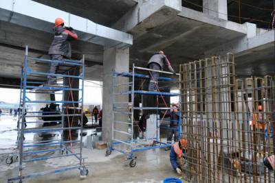 В мае вдвое увеличат количество рабочих на стройке ЛДС в Новосибирске