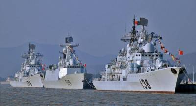 Китайские корабли начали учения возле Тайваня