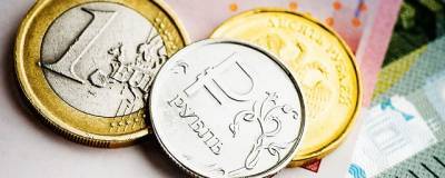 В России курс евро вырос до 92 рублей впервые с 1 февраля