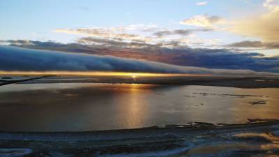 Над побережьем Финского залива показалась «Утренняя глория».