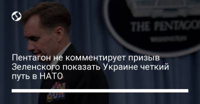 Пентагон не комментирует призыв Зеленского показать Украине четкий путь в НАТО