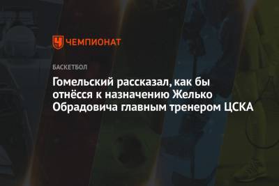 Гомельский рассказал, как бы отнёсся к назначению Желько Обрадовича главным тренером ЦСКА