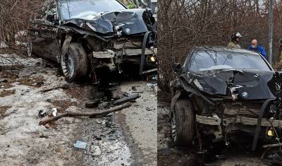 В Тюмени на Логунова BMW на большой скорости сбил пешехода