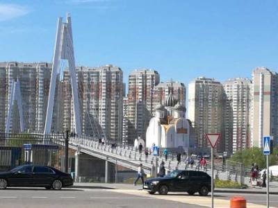 Новый мост в Нагатинском затоне соединит жилые кварталы со строящейся станцией метро