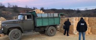 В Одесской области обнаружили очередной нелегальный карьер по добыче известняка
