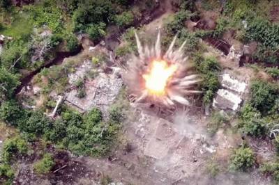 Появилось видео уничтожения позиций террористов «ДНР» под Донецком