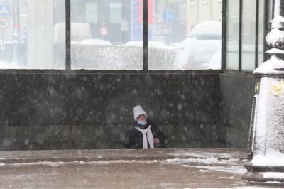 В четверг в Петербурге ожидается мокрый снег с дождем