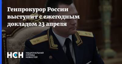 Генпрокурор России выступит с ежегодным докладом 23 апреля