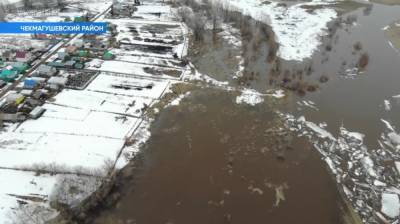 В Башкирии стремительно растет уровень рек