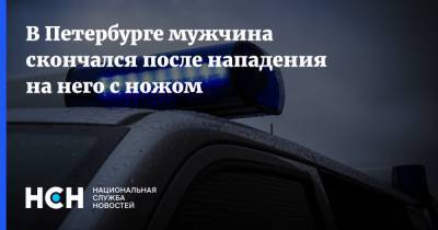 В Петербурге мужчина скончался после нападения на него с ножом
