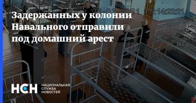 Задержанных у колонии Навального отправили под домашний арест