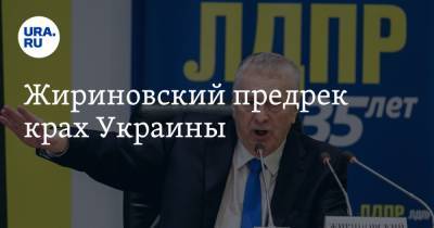 Жириновский предрек крах Украины