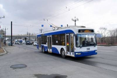 В Хабаровске на троллейбусном маршруте №1 обновили семь машин