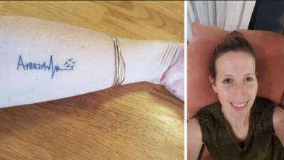 Израильская внучка узника Освенцима сделала татуировку с его номером на руке