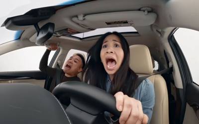 5 секунд без видимости: реакция водителей — видео